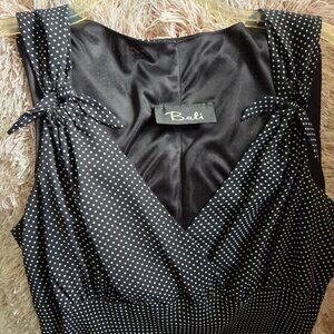 Black Dress with White polka dots, Size 6